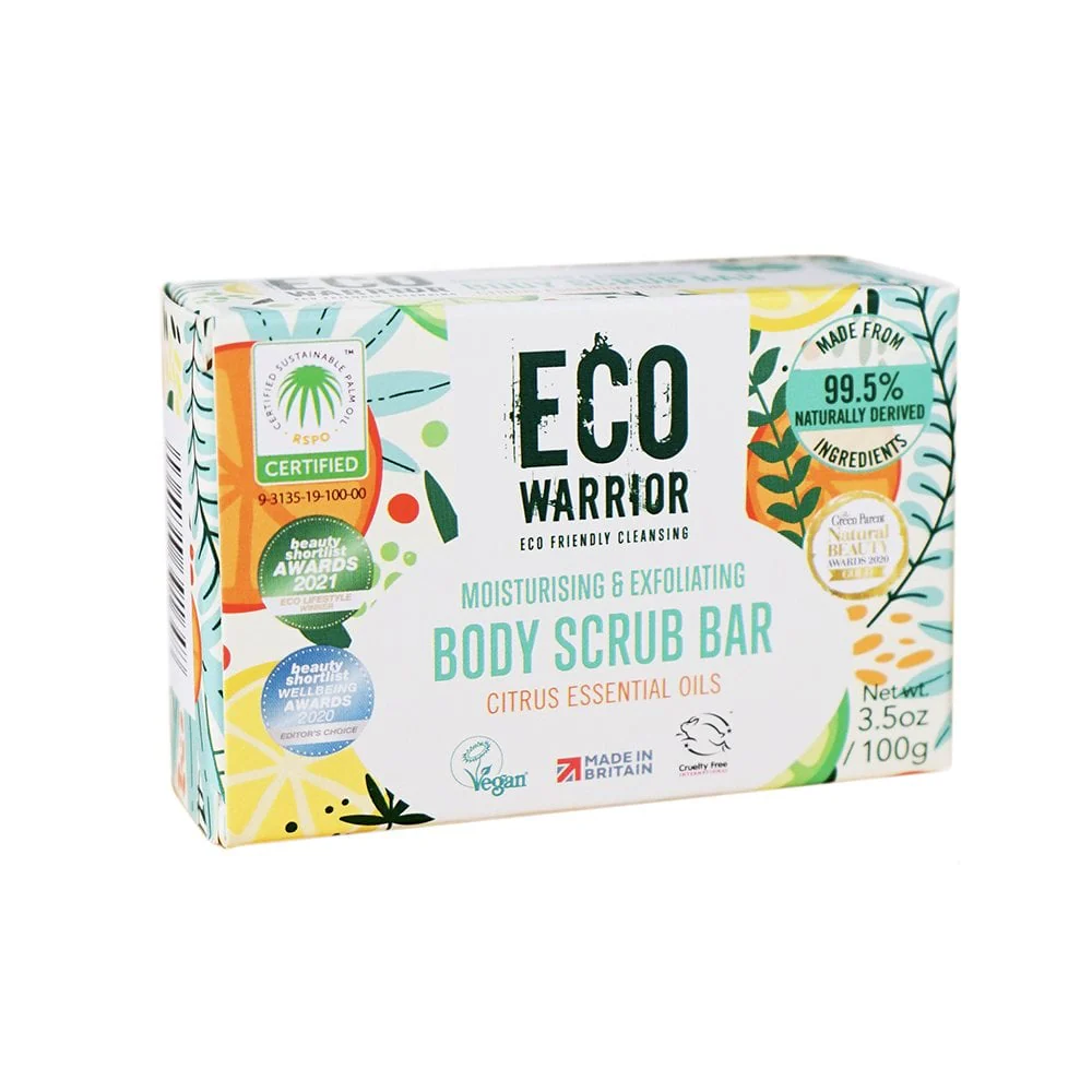 Little Soap Company Eco Warrior Moisturising & Exfoliating Body Scrub Bar 100g - Image 3
