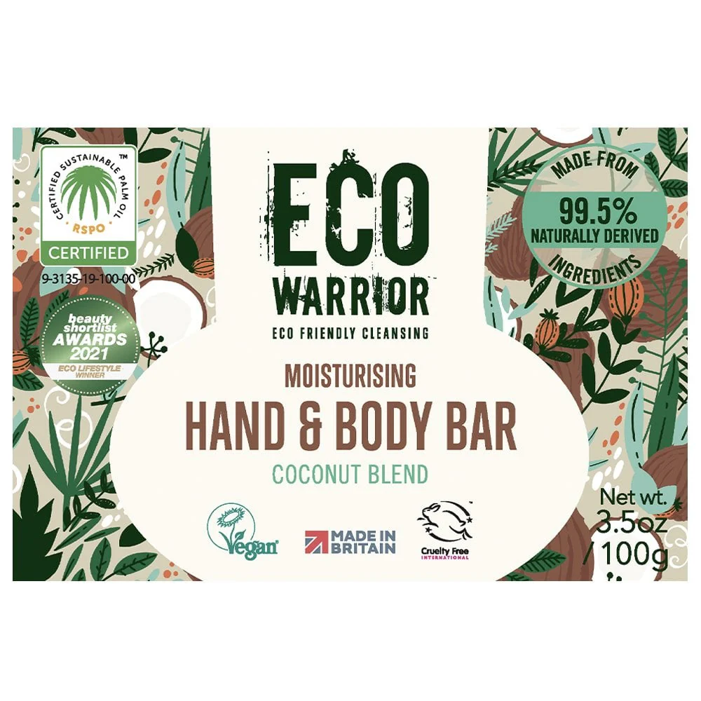 Little Soap Company Eco Warrior Moisturising Hand & Body Bar 100g - Image 2
