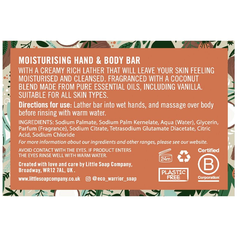 Little Soap Company Eco Warrior Moisturising Hand & Body Bar 100g - Image 4