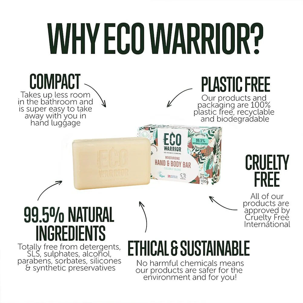 Little Soap Company Eco Warrior Moisturising Hand & Body Bar 100g - Image 5