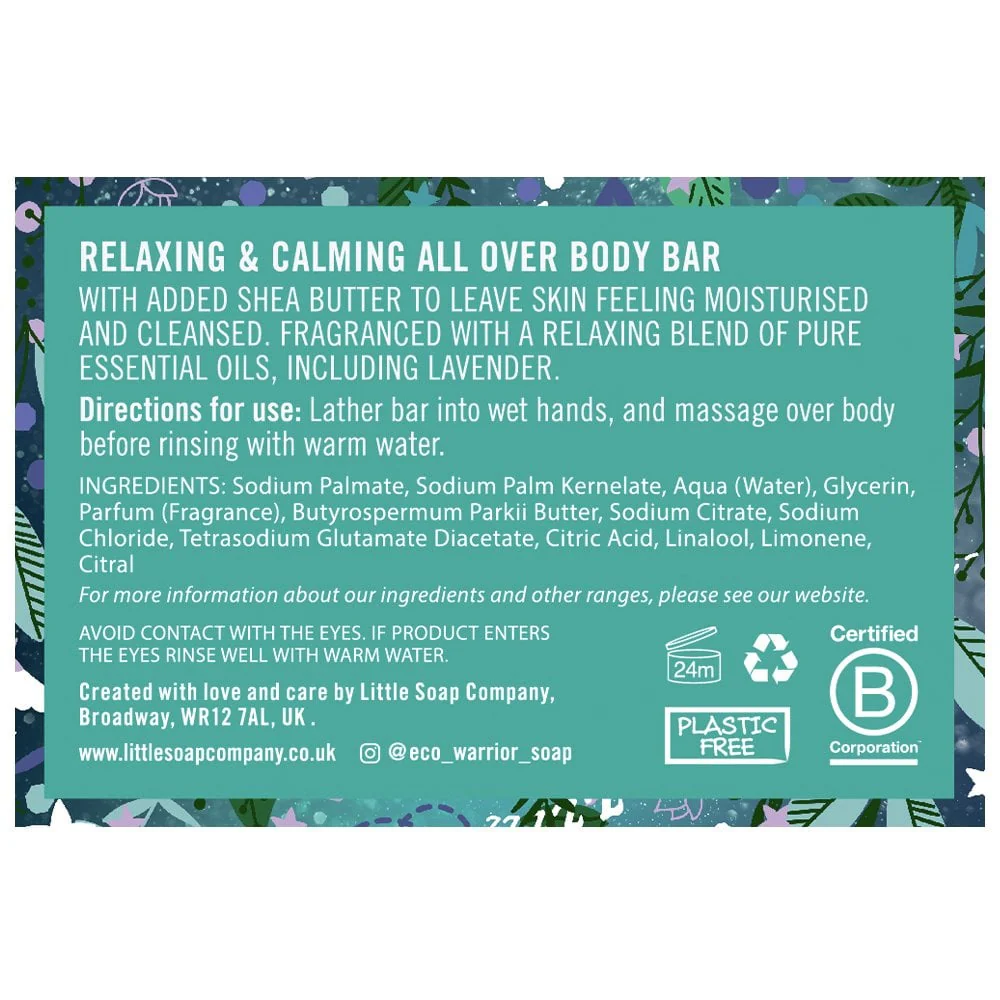 Little Soap Company Eco Warrior Relaxing & Calming All Over Body Bar 100g - Image 4