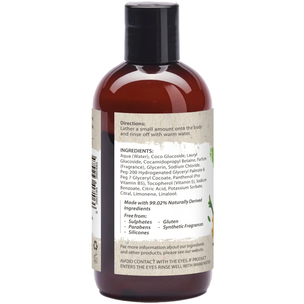 Little Soap Company Naturals Ginger & Lemongrass Revitalising Body Wash 300ml - Image 2