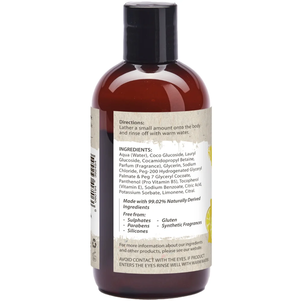Little Soap Company Naturals Lemon Zest Cleansing Body Wash 300ml - Image 2