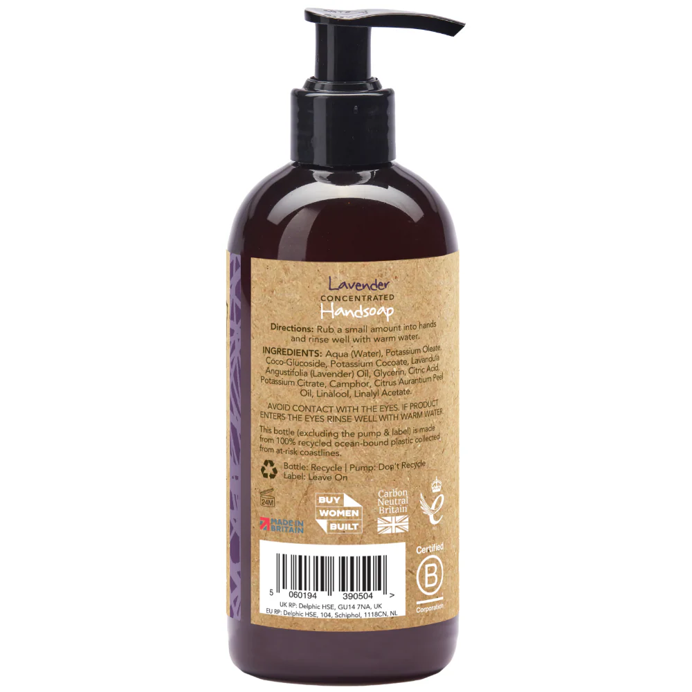 Little Soap Company Organic Concentrated Hand Soap Pure Lavender 250ml - Image 2