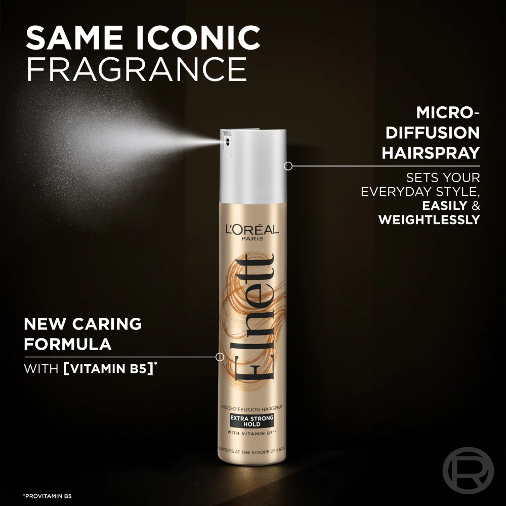 L'Oreal Paris Elnett Extra Strong Hold Hairspray 400ml - Image 4