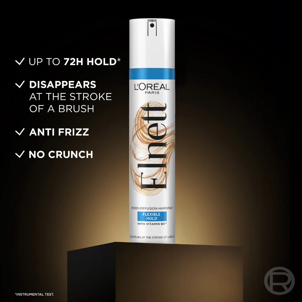 L'Oreal Paris Elnett Flexible Hold Hairspray 400ml - Image 3