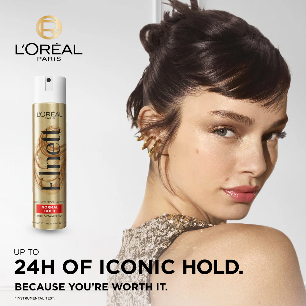 L'Oreal Paris Elnett Normal Hold Hairspray 75ml - Image 2