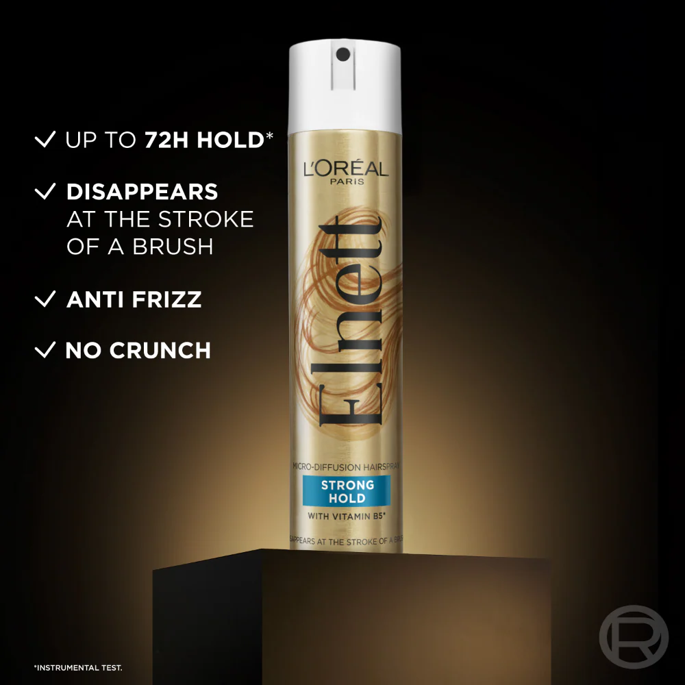 L'Oreal Paris Elnett Strong Hold Hairspray 400ml - Image 3