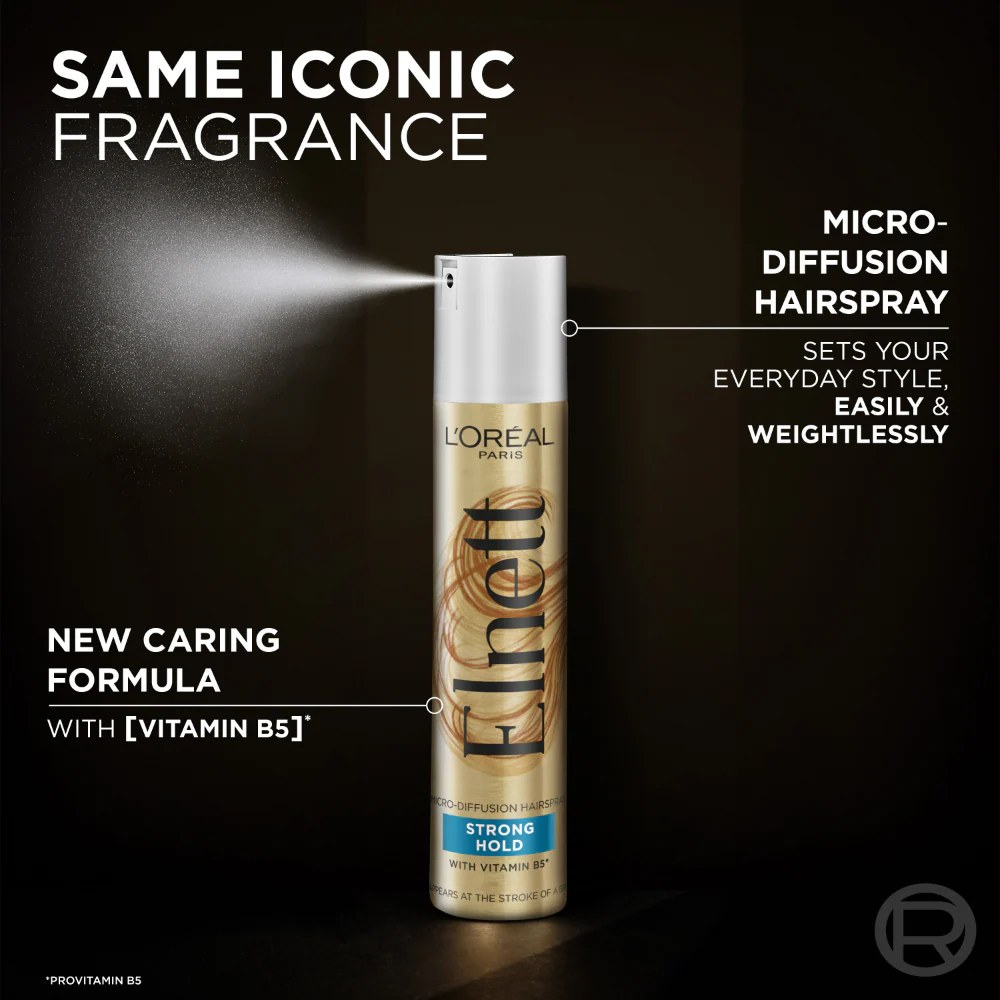 L'Oreal Paris Elnett Strong Hold Hairspray 400ml - Image 4