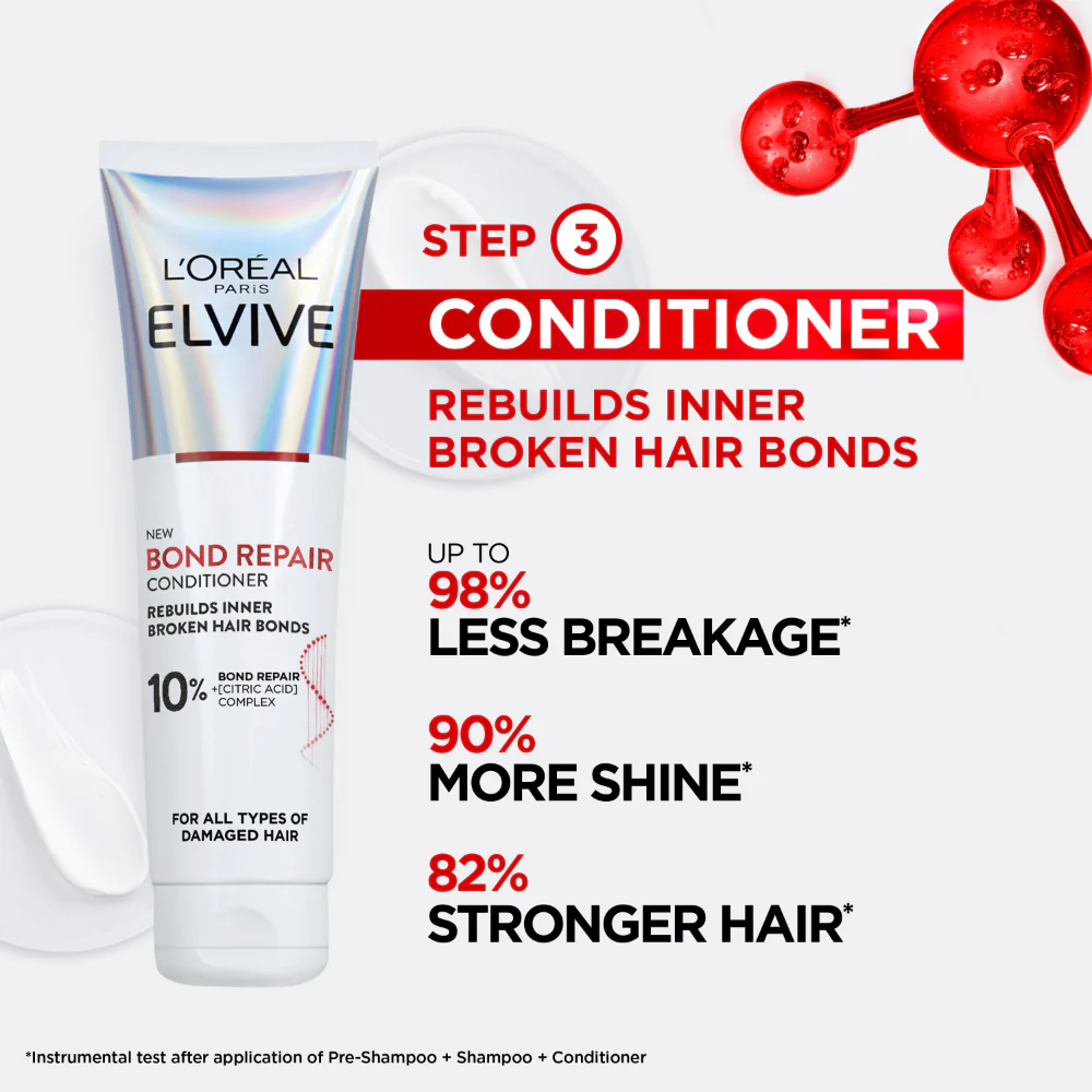 L'Oreal Paris Elvive Bond Repair Conditioner 150ml - Image 2