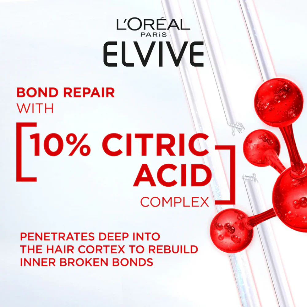 L'Oreal Paris Elvive Bond Repair Shampoo 200ml & Conditioner 150ml Twin - Image 5