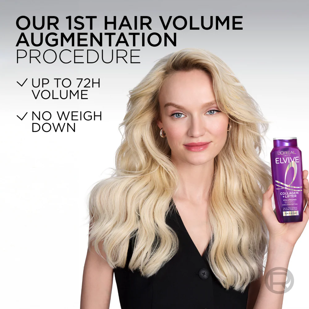L'Oreal Paris Elvive Collagen Lifter Volumising Shampoo 500ml - Image 7