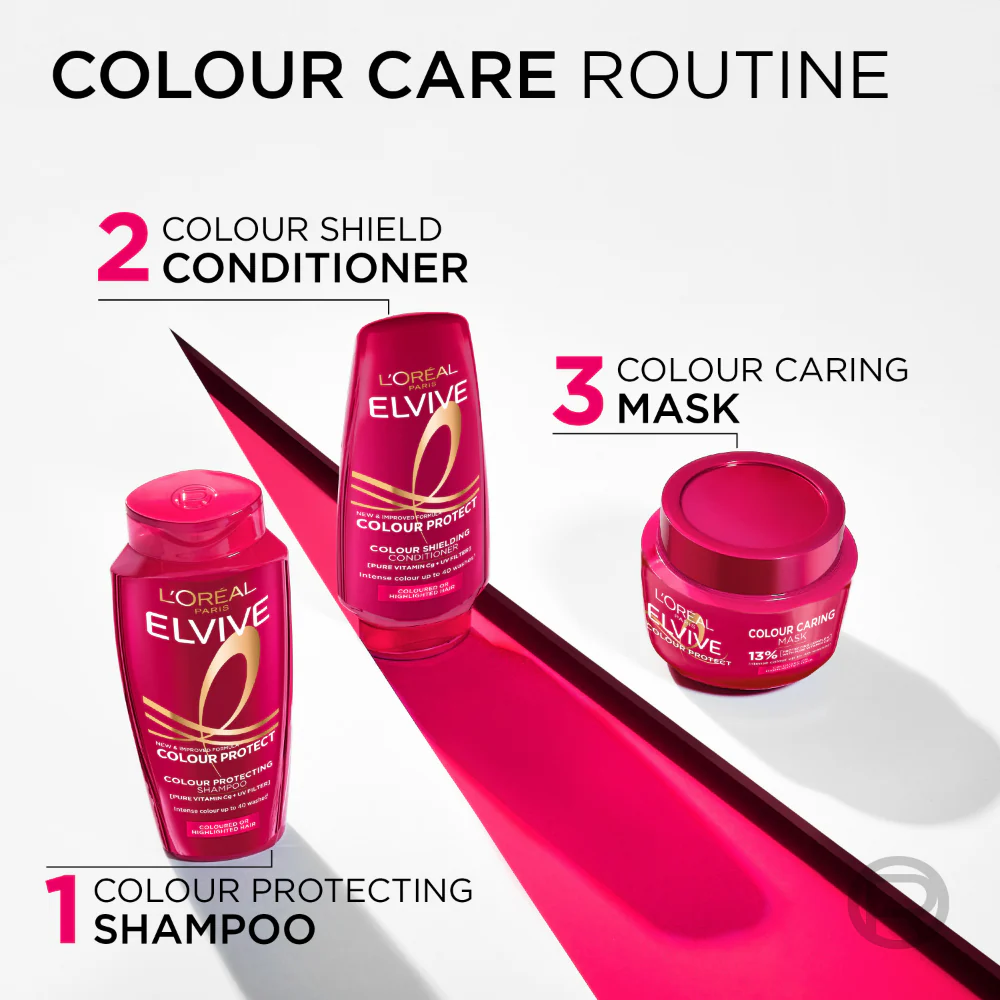 L'Oreal Paris Elvive Colour Protect Colour Shielding Conditioner 300ml - Image 7