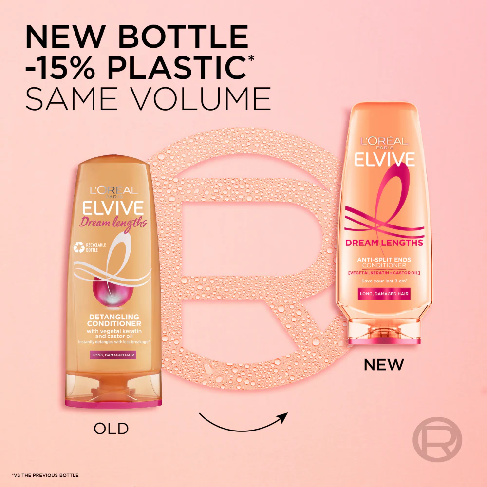 L'Oreal Paris Elvive Dream Lengths Anti-Split Ends Conditioner 300ml - Image 2