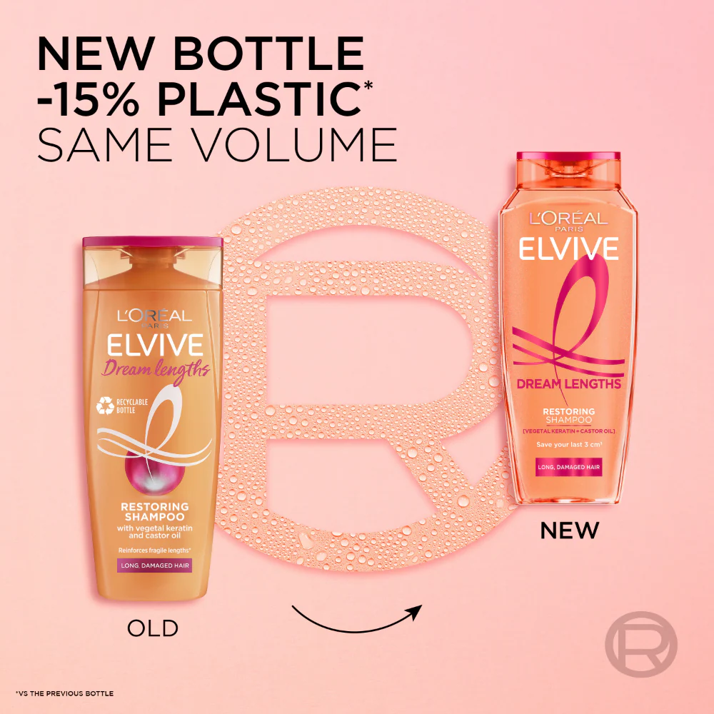 L'Oreal Paris Elvive Dream Lengths Restoring Shampoo 400ml - Image 2