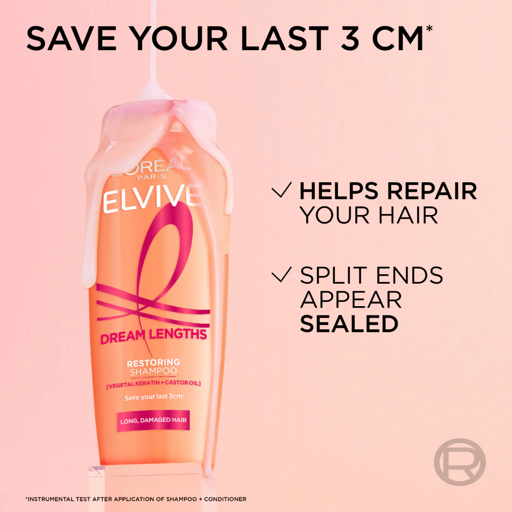 L'Oreal Paris Elvive Dream Lengths Restoring Shampoo 400ml - Image 6