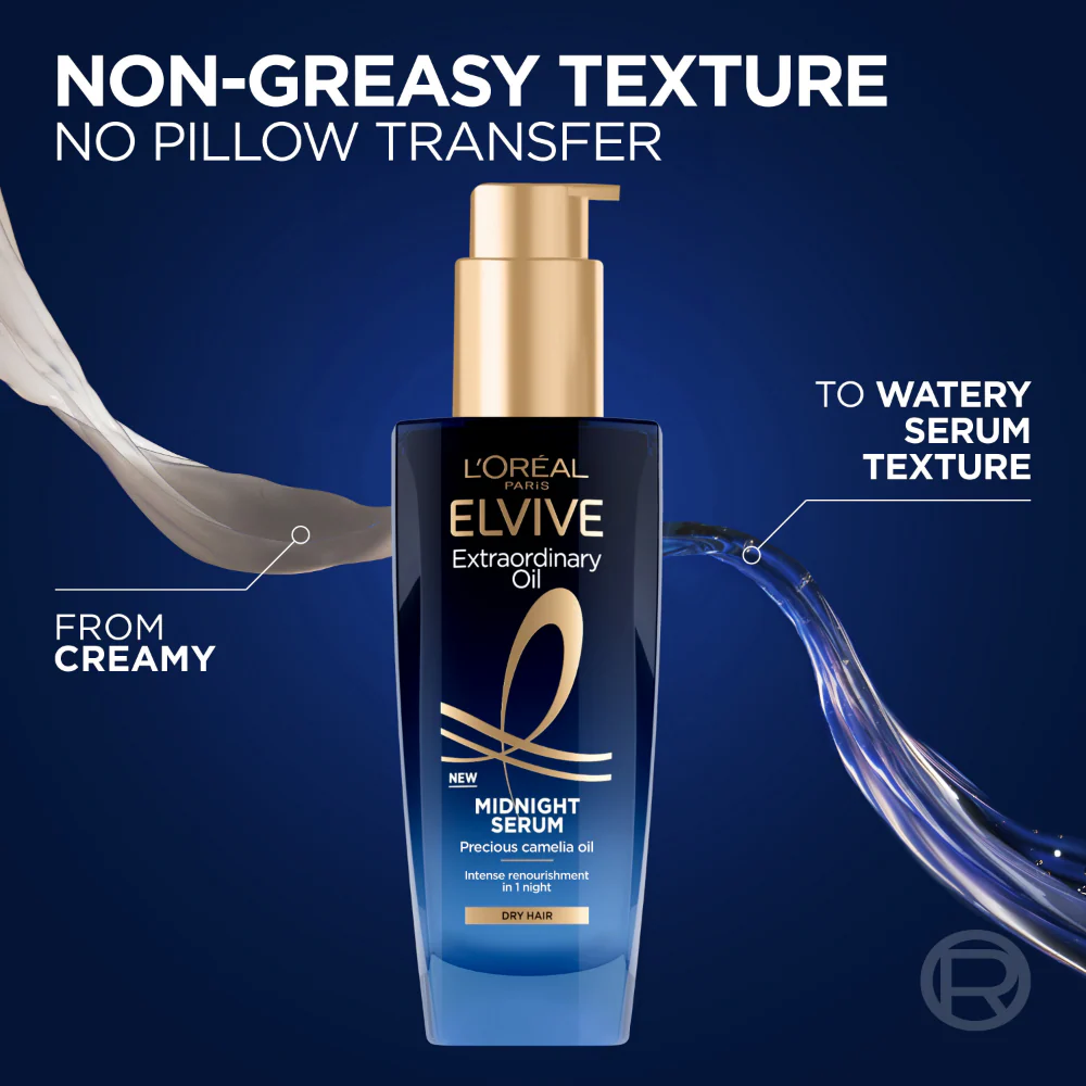 L'Oreal Paris Elvive Extraordinary Oil Midnight Serum 100ml - Image 2