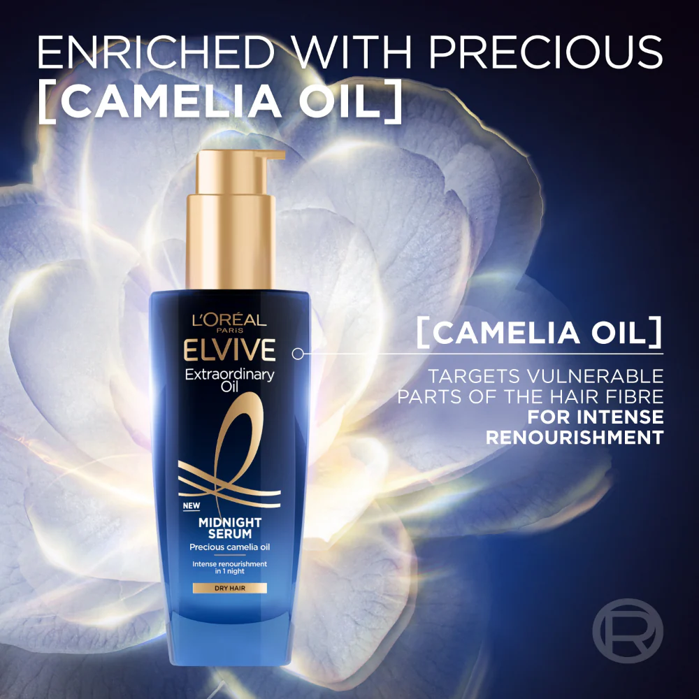 L'Oreal Paris Elvive Extraordinary Oil Midnight Serum 100ml - Image 3