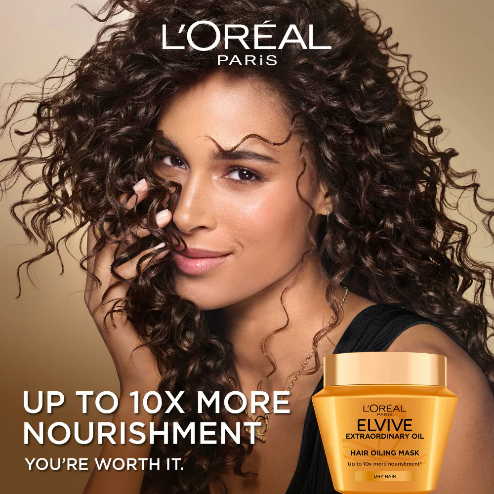 L'Oreal Paris Elvive Extraordinary Oil Multi-Use Hair Mask 300ml - Image 2