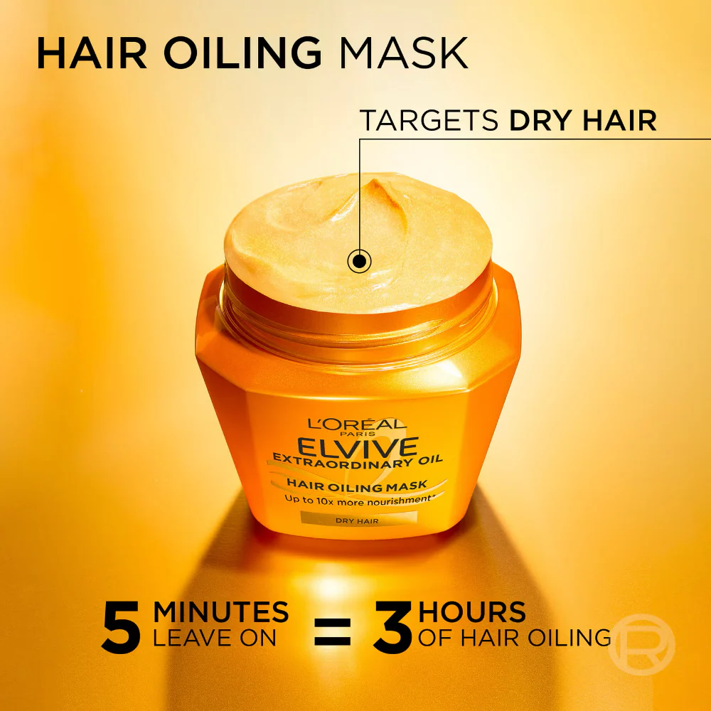 L'Oreal Paris Elvive Extraordinary Oil Multi-Use Hair Mask 300ml - Image 3