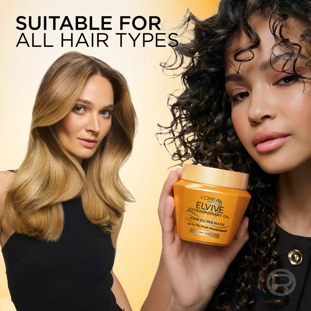 L'Oreal Paris Elvive Extraordinary Oil Multi-Use Hair Mask 300ml - Image 6