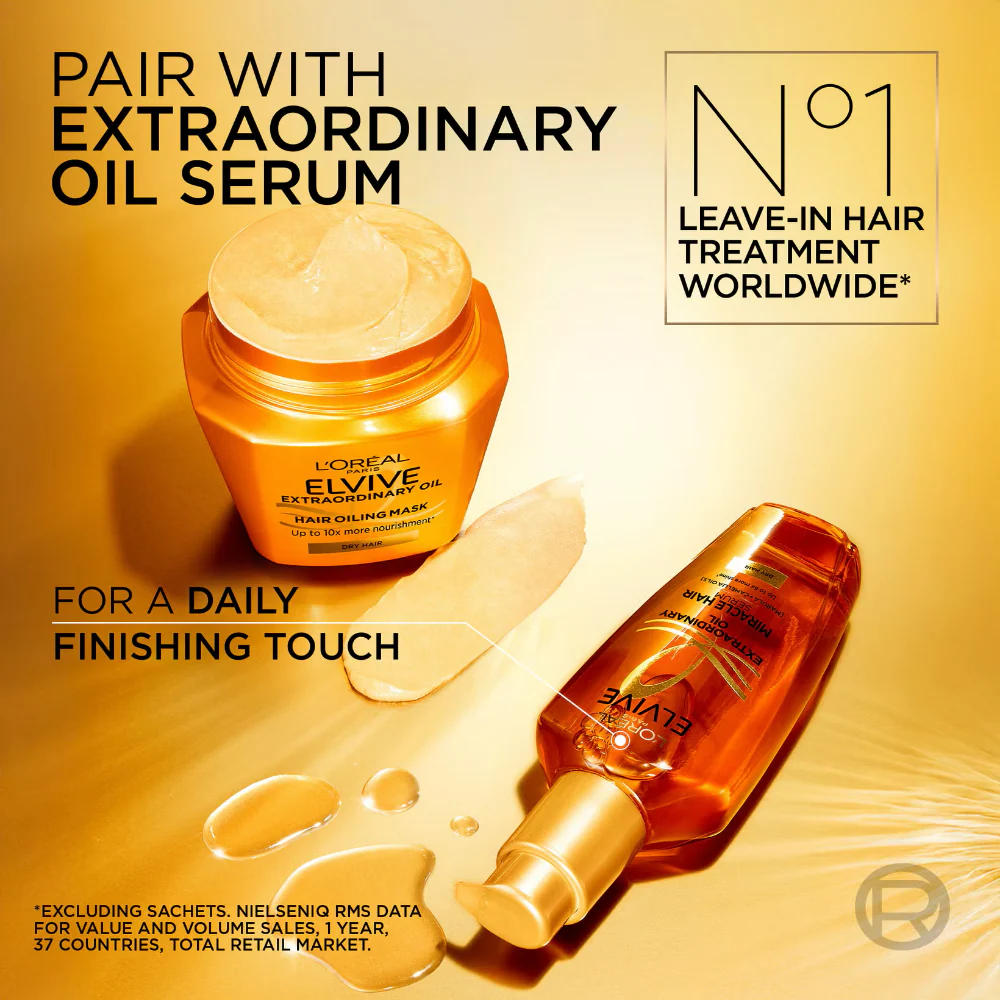 L'Oreal Paris Elvive Extraordinary Oil Multi-Use Hair Mask 300ml - Image 8
