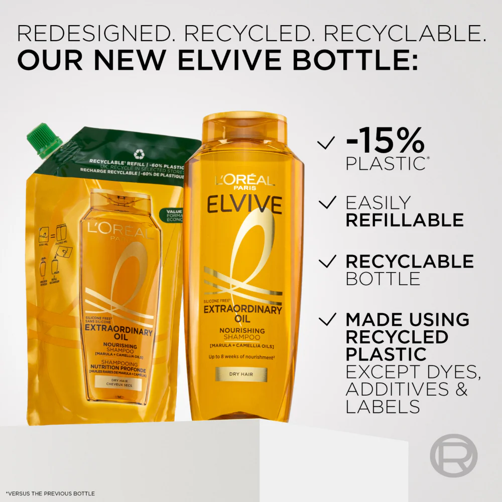 L'Oreal Paris Elvive Extraordinary Oil Nourishing Shampoo 400ml - Image 3