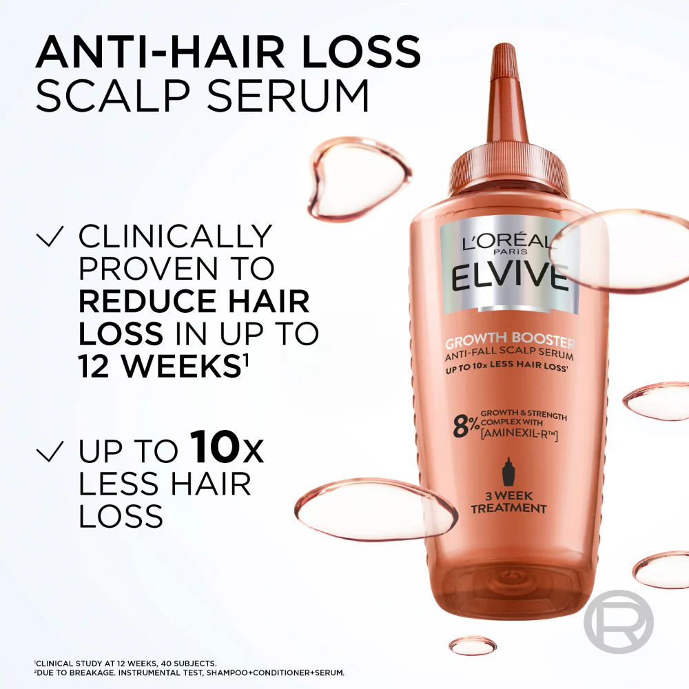 L'Oreal Paris Elvive Growth Booster Anti-Fall Scalp Serum 102ml - Image 2