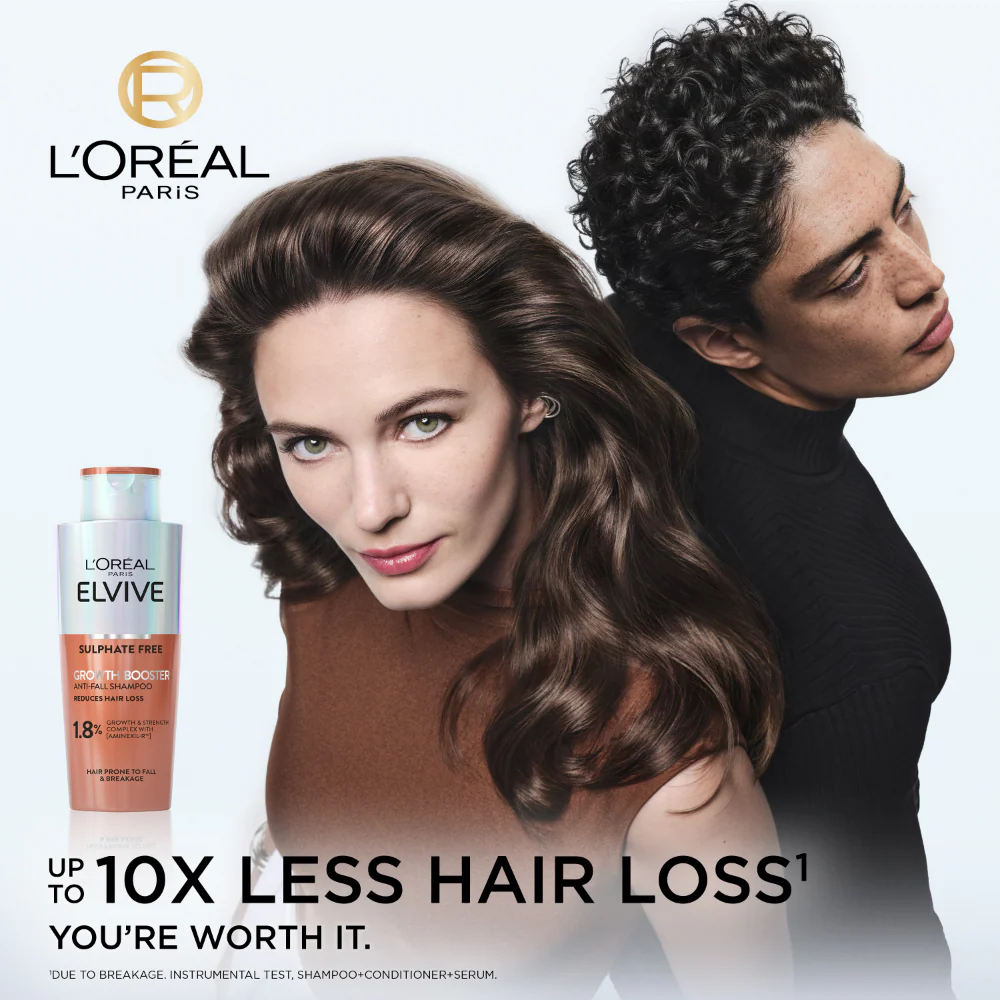 L'Oreal Paris Elvive Growth Booster Anti-Fall Shampoo 200ml - Image 3