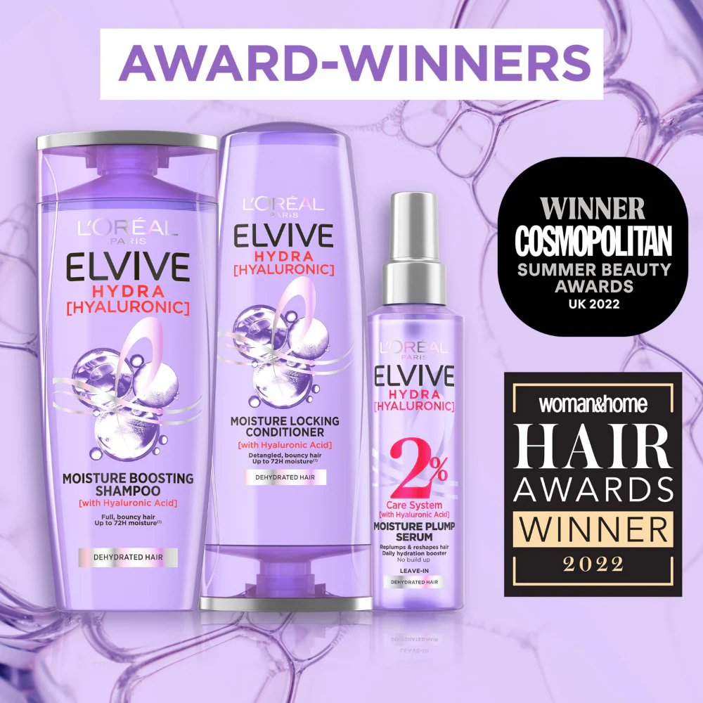 L'Oreal Paris Elvive Hydra Hyaluronic 72H Moisture Wrapping Hair Mask 300ml - Image 7