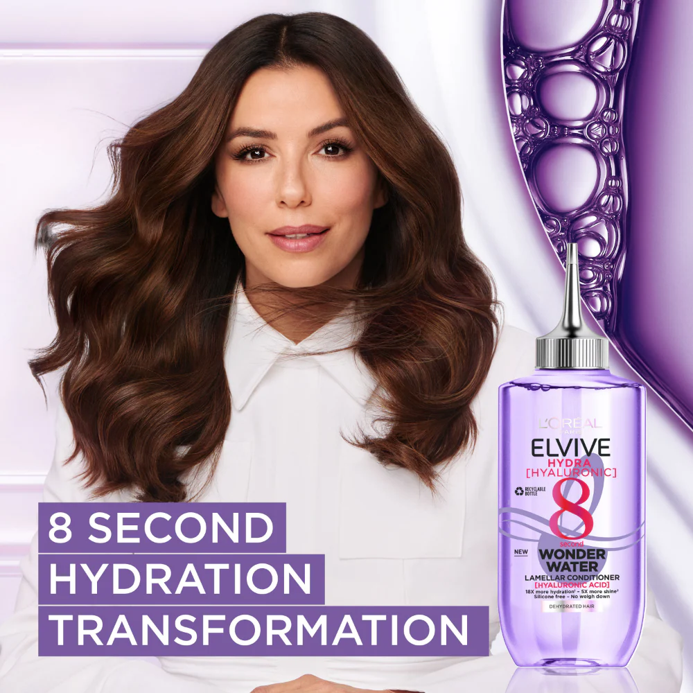 L'Oreal Paris Elvive Hydra Hyaluronic 8 Second Wonder Water 200ml - Image 3