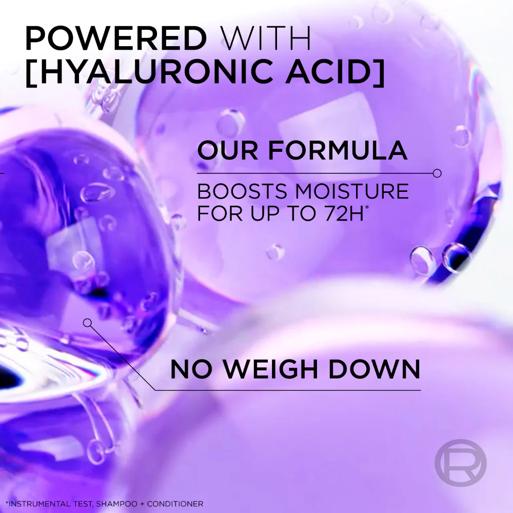 L'Oreal Paris Elvive Hydra Hyaluronic Moisture Boosting Shampoo Refill 500ml - Image 5