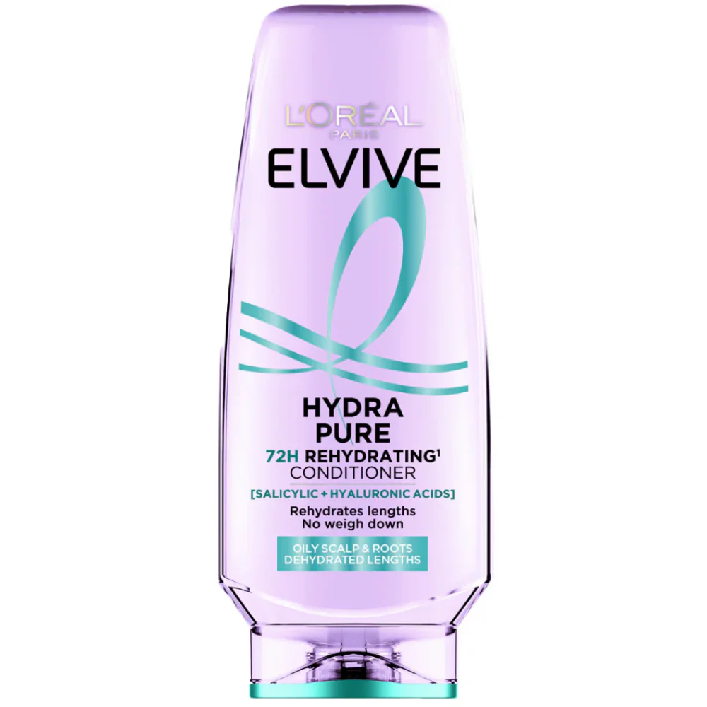 L'Oreal Paris Elvive Hydra Pure 72H Purifying Shampoo 400ml & Conditioner 300ml Twin - Image 3
