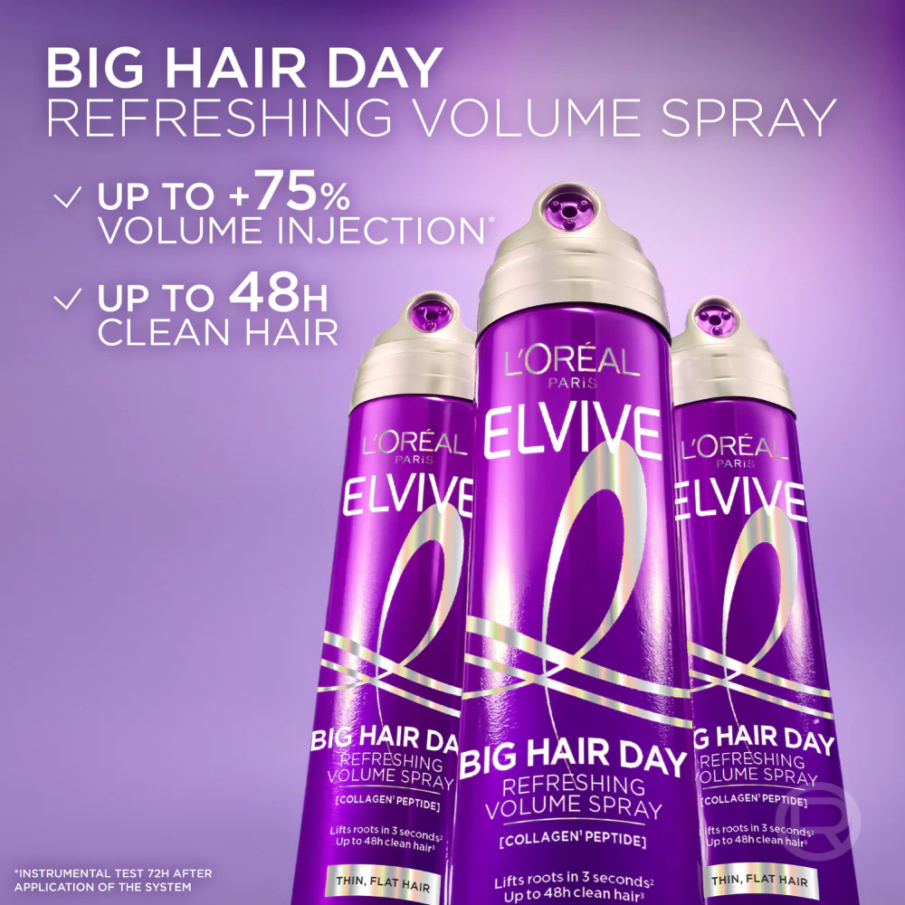 L'Oreal Paris Elvive Volume Collagen Root Lift Spray 200ml - Image 3