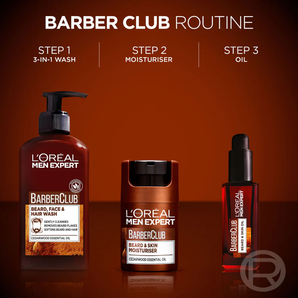 L'Oreal Paris Men Expert Barber Club 3-In-1 Beard, Face & Hair Wash 200ml - Image 6