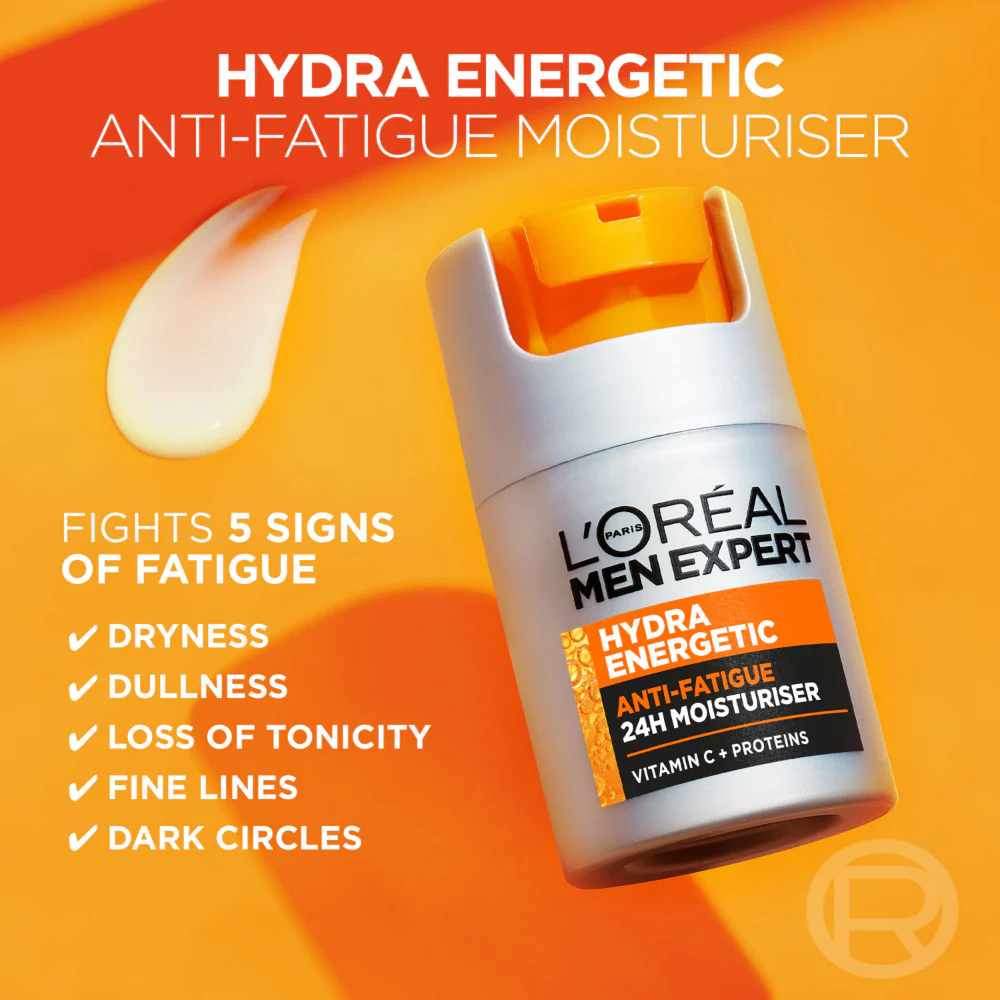 L'Oreal Paris Men Expert Hydra Energetic Anti-Fatigue 24H Moisturiser 50ml - Image 2