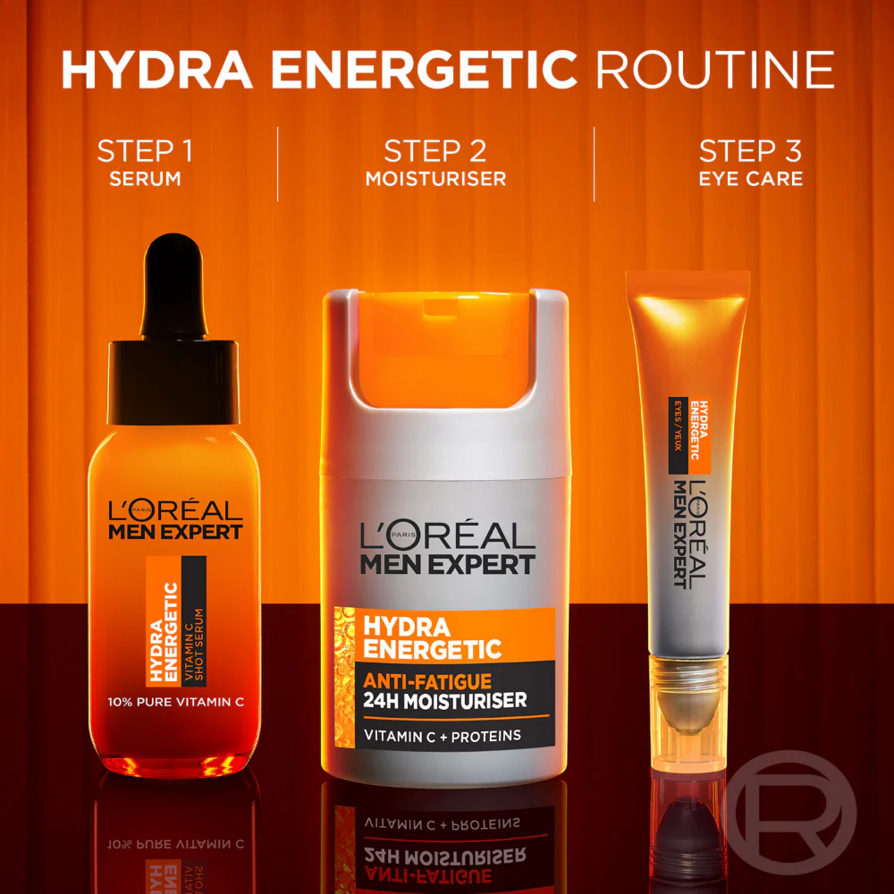L'Oreal Paris Men Expert Hydra Energetic Anti-Fatigue 24H Moisturiser 50ml - Image 5