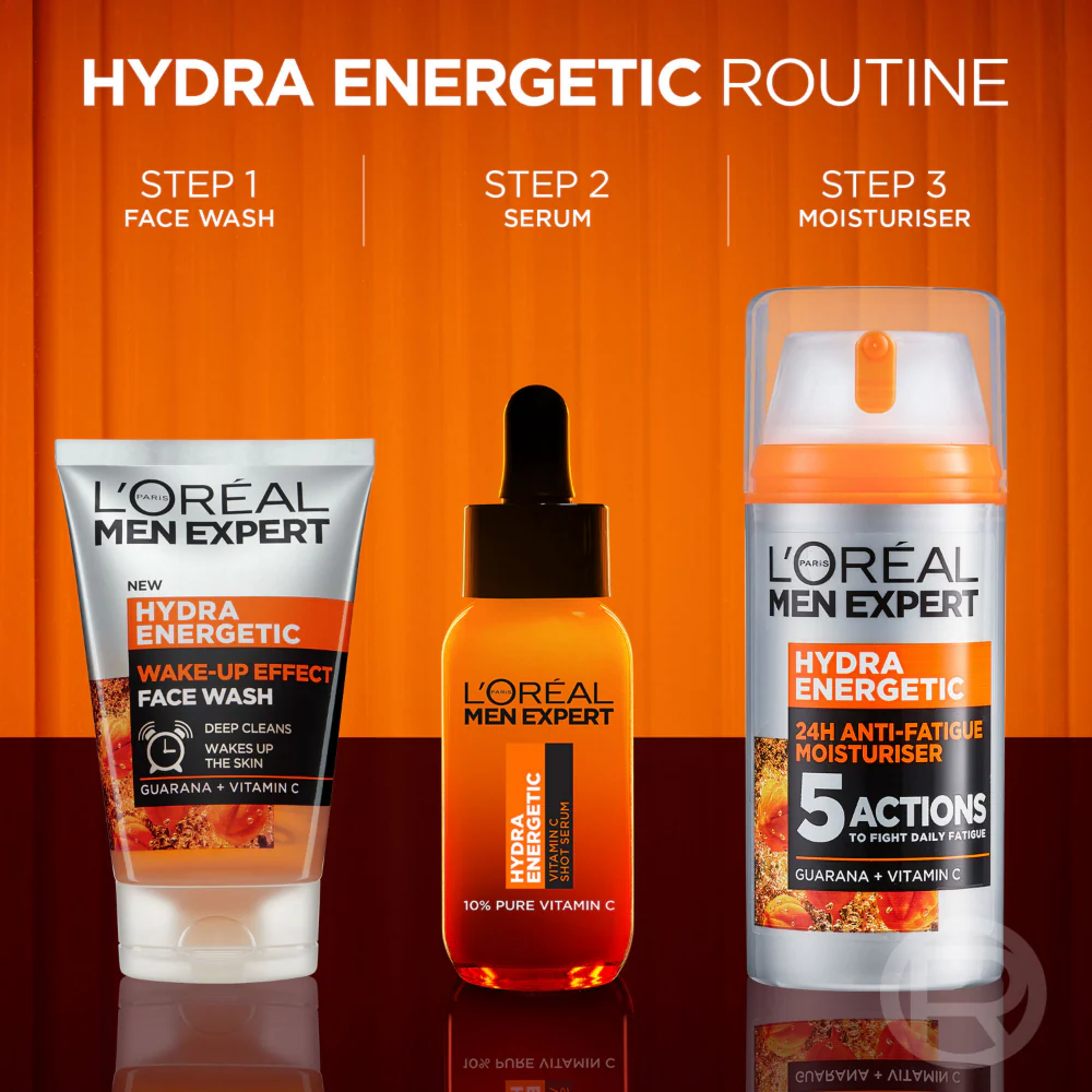 L'Oreal Paris Men Expert Hydra Energetic Anti-Fatigue Moisturiser 100ml - Image 5