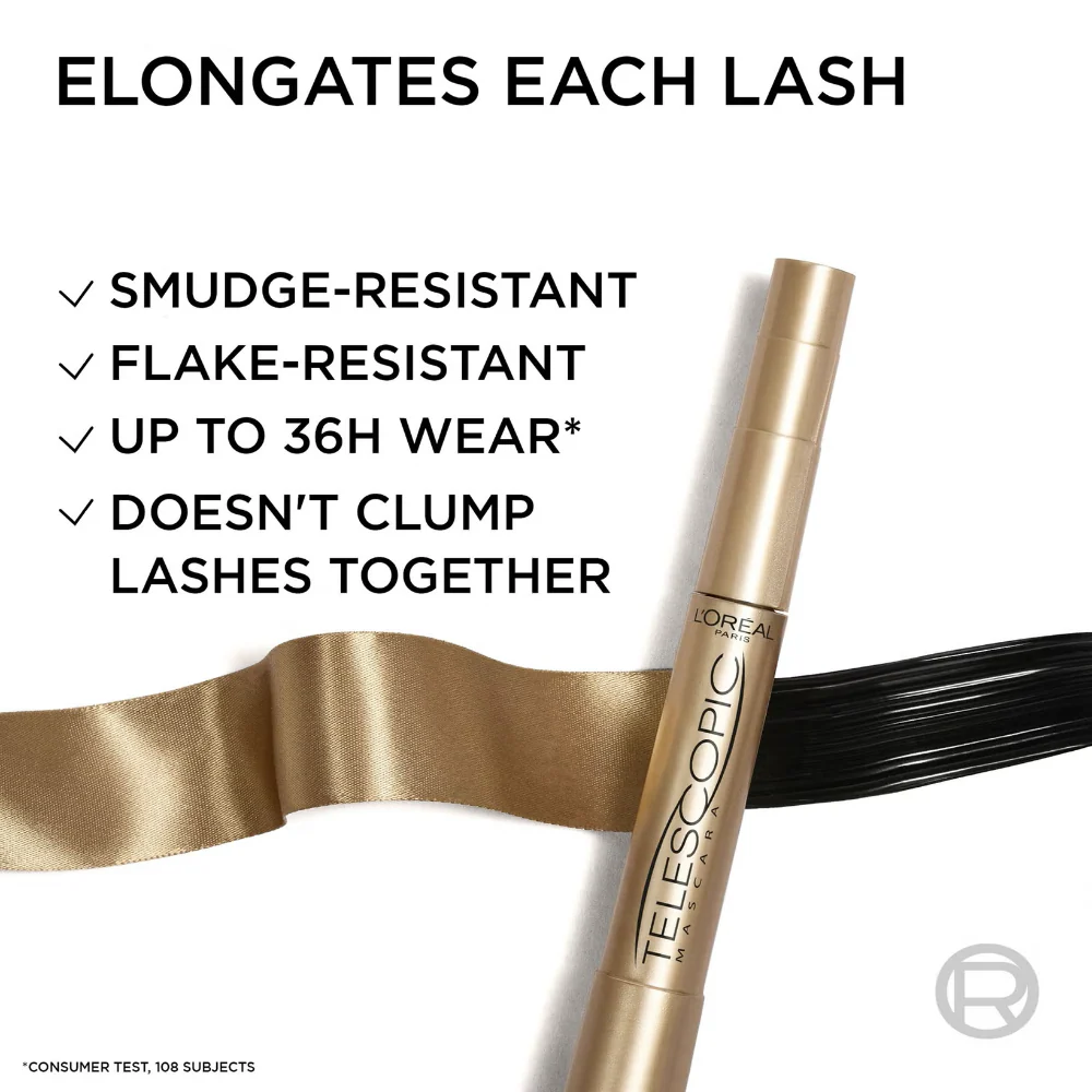 L'Oreal Paris Original Telescopic Mascara Black 8ml - Image 2