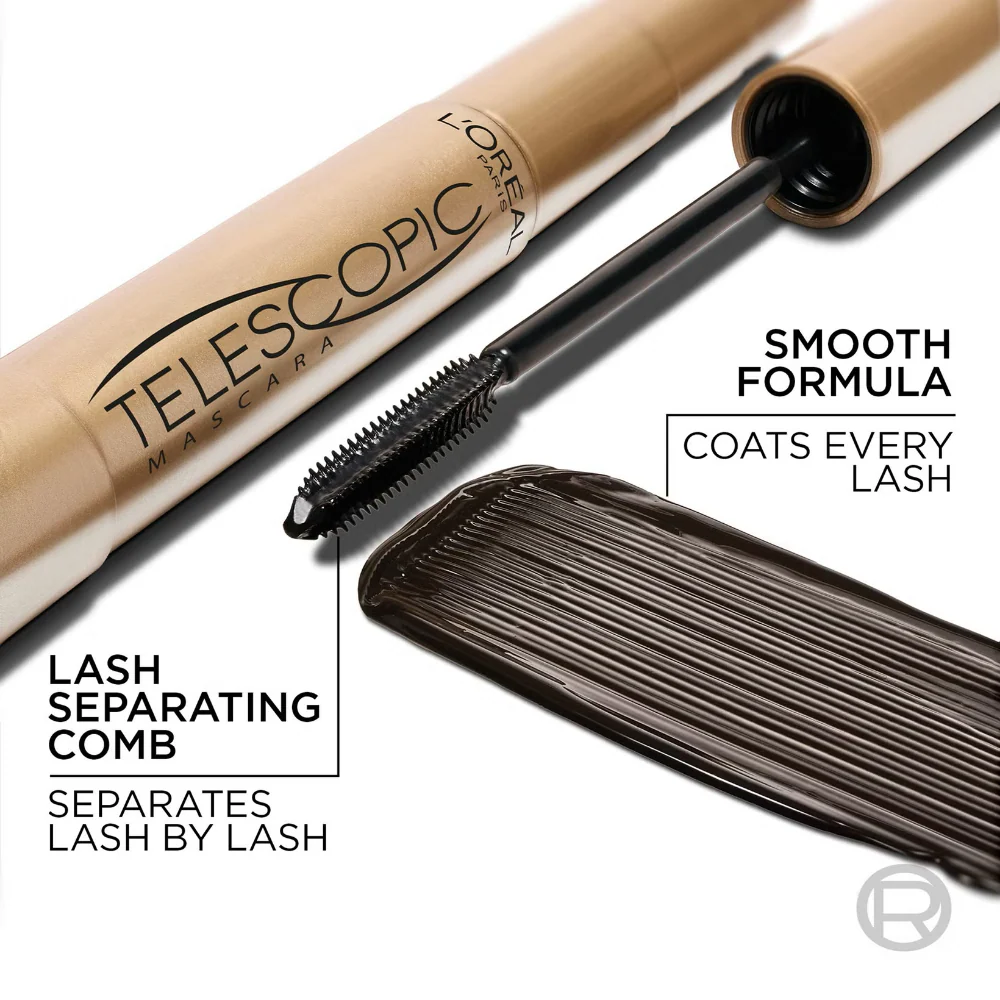 L'Oreal Paris Original Telescopic Mascara Black 8ml - Image 4