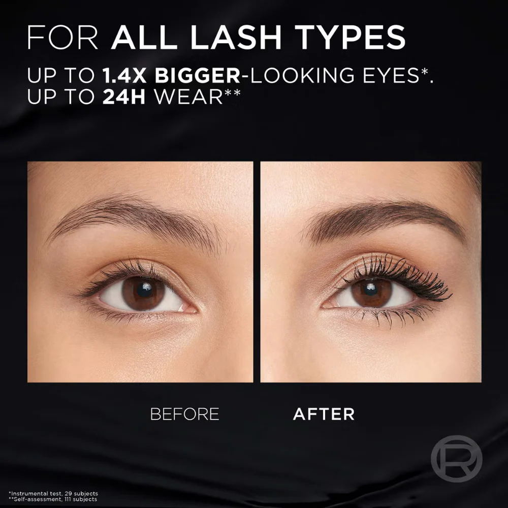 L'Oreal Paris Panorama All Night Volumising Mascara Black 10ml - Image 5