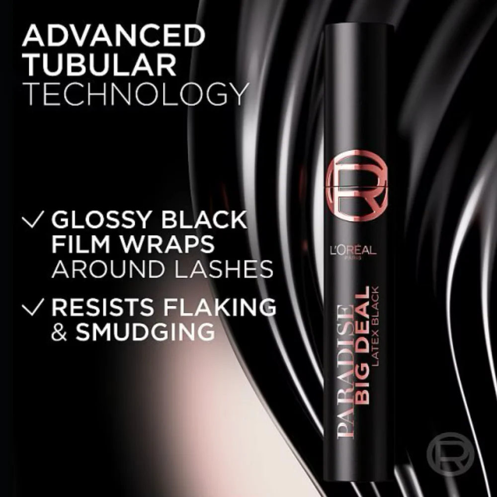 L'Oreal Paris Paradise Big Deal Latex Volumising Mascara Black 9ml - Image 5
