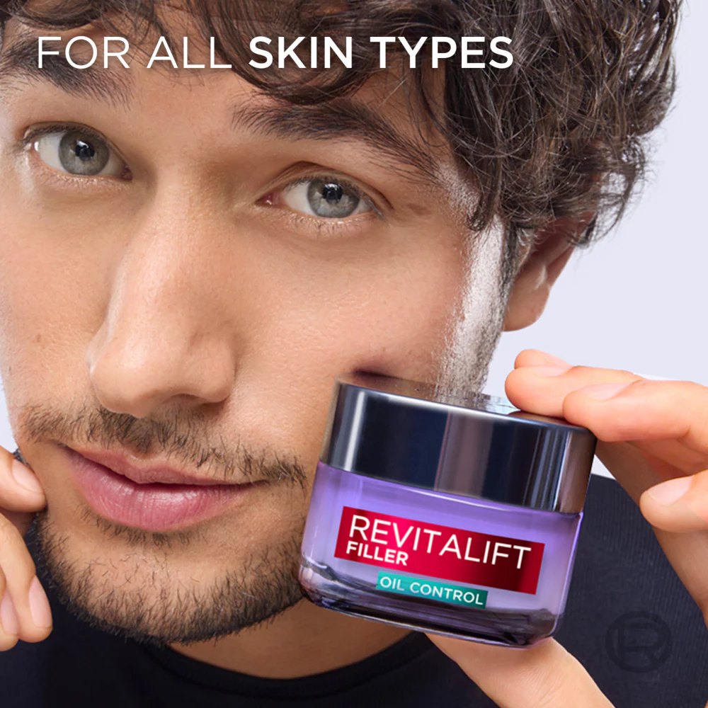 L'Oreal Paris Revitalift Filler Hyaluronic Gel-Cream 8H Oil Control Gel-Cream 50ml - Image 3