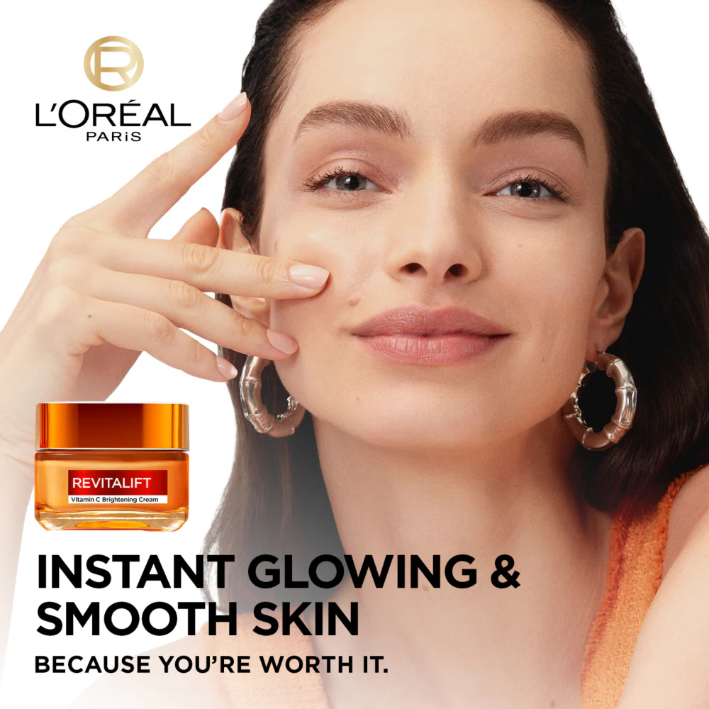 L'Oreal Paris Revitalift Vitamin C Brightening Face Cream 50ml - Image 2