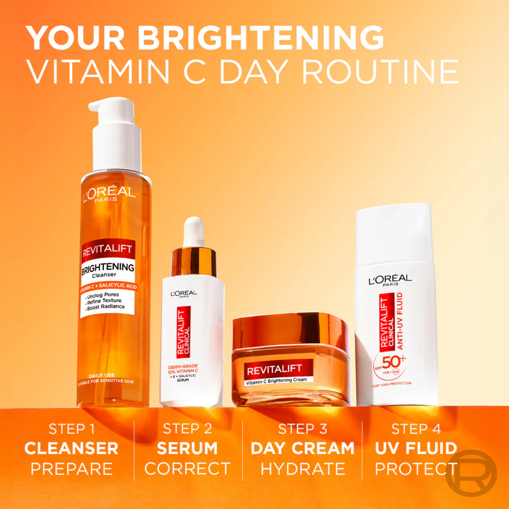 L'Oreal Paris Revitalift Vitamin C Brightening Face Cream 50ml - Image 8