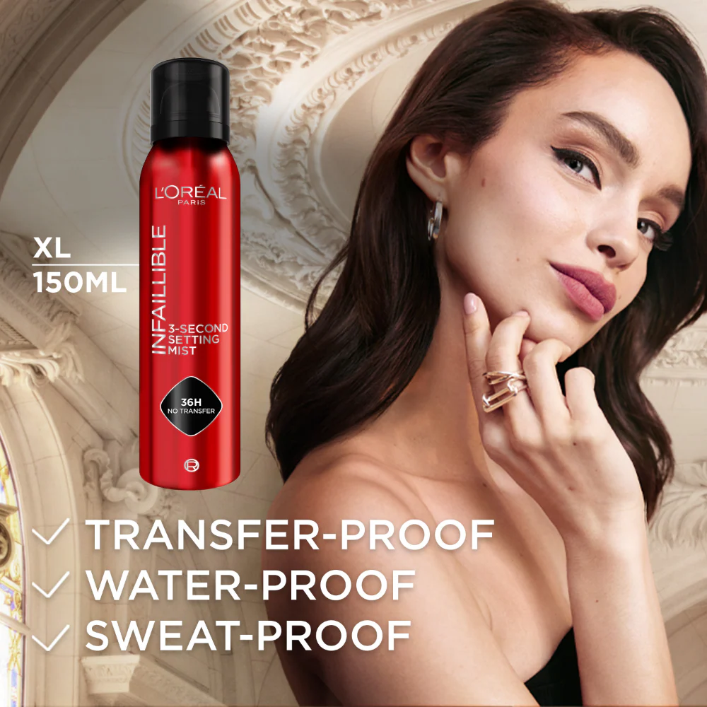 L'Oreal Paris XL Infallible 3-Second Setting Mist 150ml - Image 6