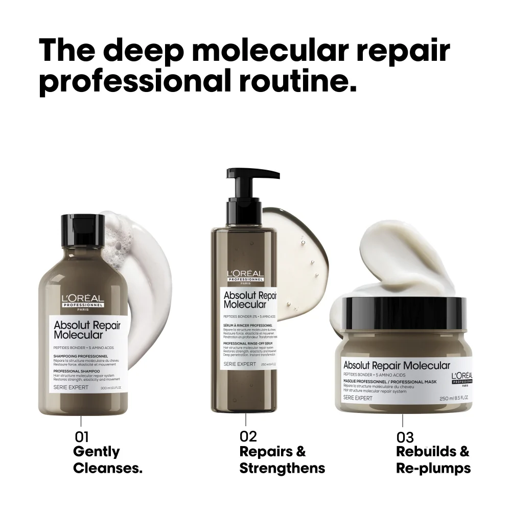 L'Oreal Professionnel Serie Expert Absolut Repair Molecular Rinse-Off Treatment Mask 250ml - Image 7
