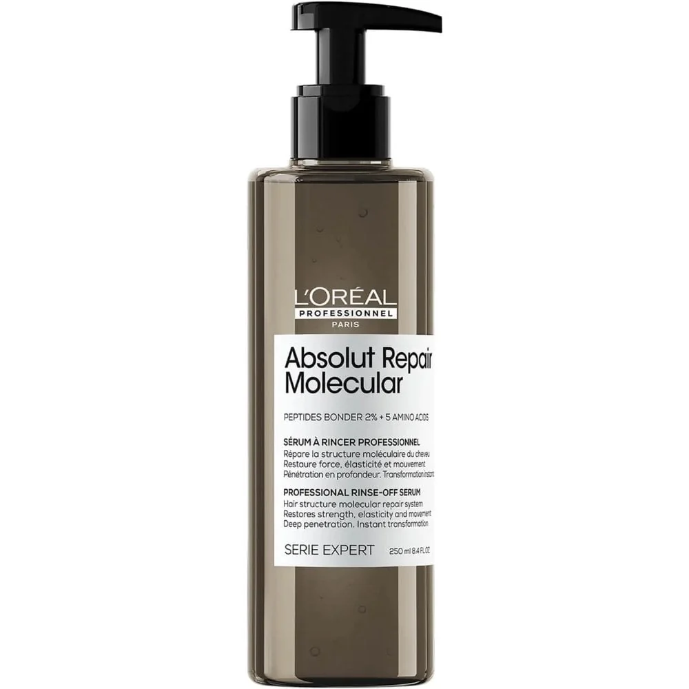 L'Oreal Professionnel Serie Expert Absolut Repair Molecular Shampoo 250ml, Rinse-Off Serum 250ml & Leave-In Mask 100ml Trio - Image 3