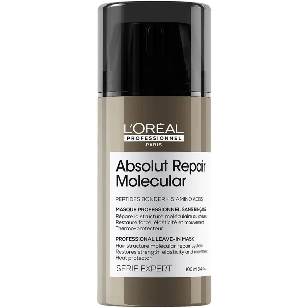 L'Oreal Professionnel Serie Expert Absolut Repair Molecular Shampoo 250ml, Rinse-Off Serum 250ml & Leave-In Mask 100ml Trio - Image 4