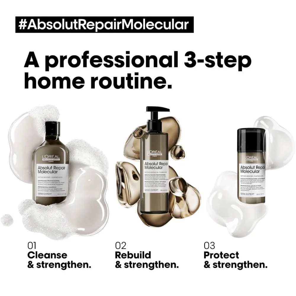 L'Oreal Professionnel Serie Expert Absolut Repair Molecular Shampoo 300ml - Image 5